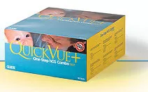00179 QuickVue One-Step hCG-Combo Pregnancy Testing Kit. Box of 90