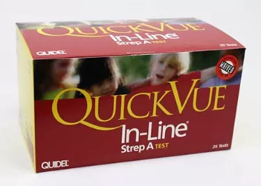 00343 QuickVue In-Line Strep A test, Box of 25 tests. Price per box