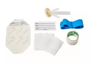 01-9001C - Cardinal Health™ IV Start Kit including ChloraPrep CHG 1ML, Cardinal Health™ TD-24 Transparent Dressing and Blue Tourniquet, Box of 100
