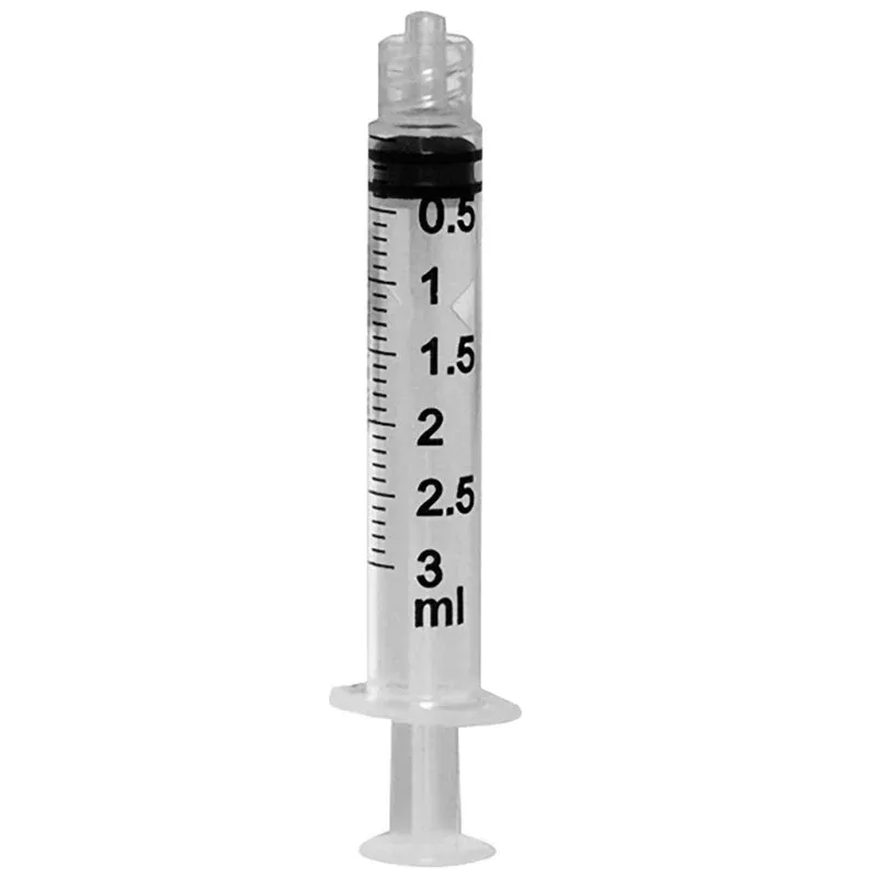 3 mL Syringe Luer Lock Tip Without Safety, Sterile, individually Packaged 100/Box
