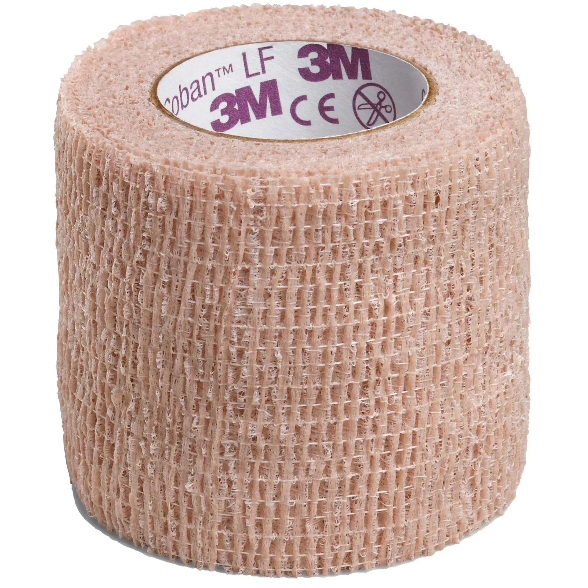 3M™ Coban™ LF Self-adherent Closure Cohesive Bandage, 2 Inch x 5 Yard, Tan, 1 Case of 36