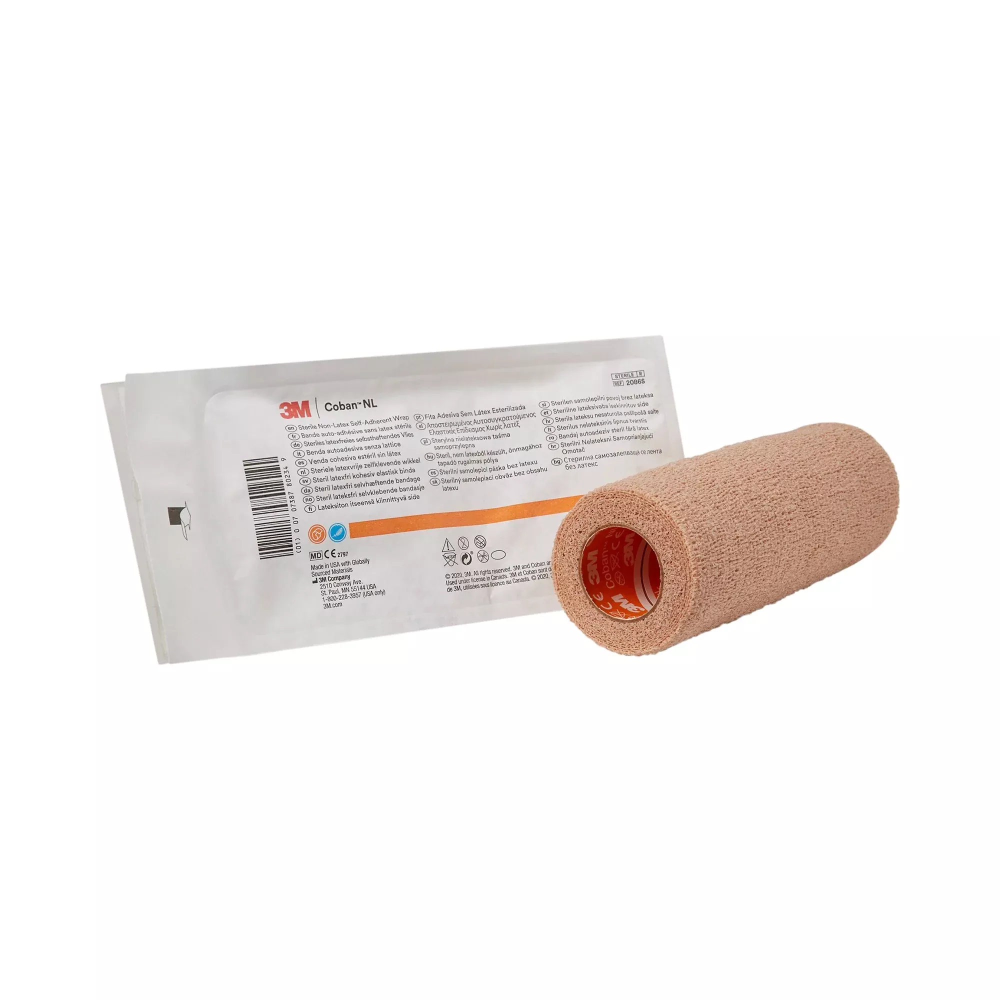 3M™ Coban™ LF Self-adherent Closure Cohesive Bandage, 6 Inch x 5 Yard, 1 Each