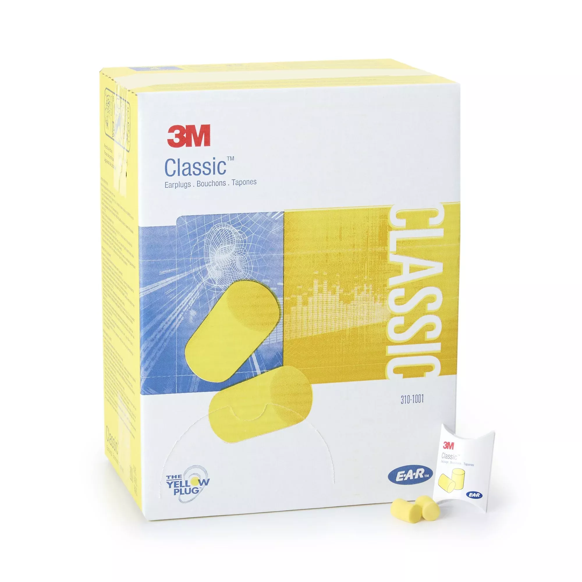 3M™ E-A-R™ Classic™ Cordless Earplugs, 1 Box