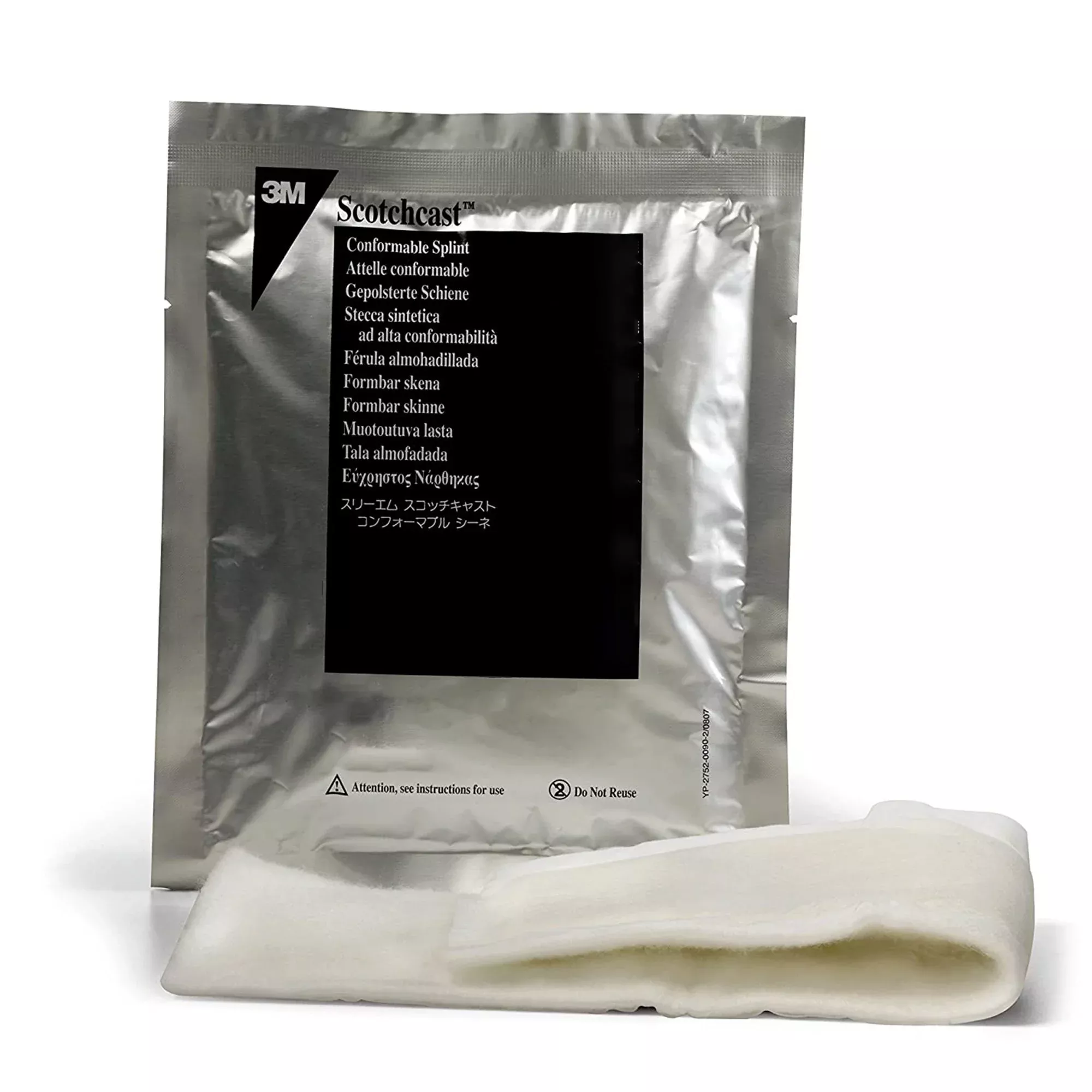3M™ Scotchcast™ Quick Step Double Sided Felt Padded Precut Splint, 2 x 10 Inch, 1 Case of 10