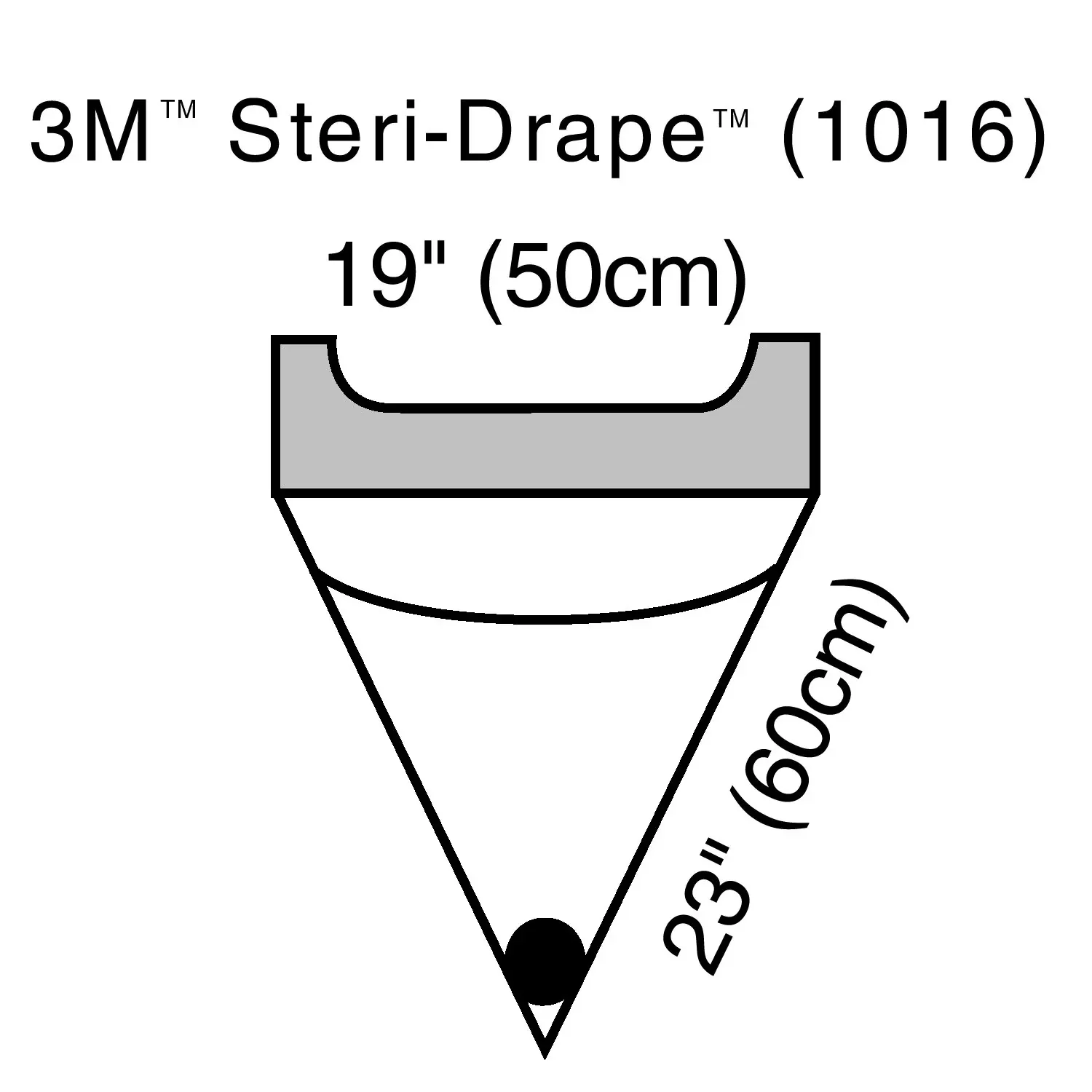 3M™ Steri-Drape™ Irrigation Pouch Surgical Drape, 19 W x 23 L Inch, 1 Each