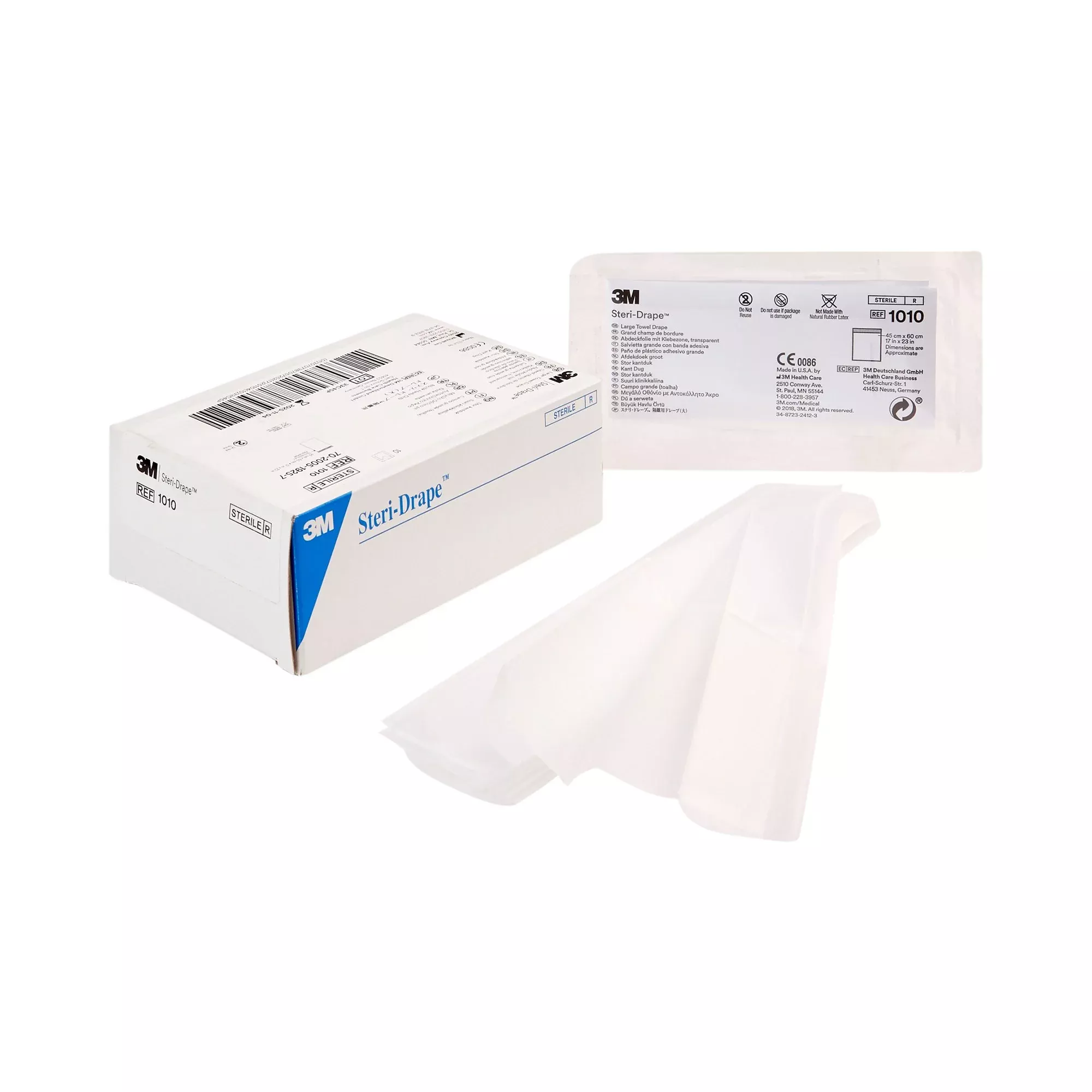 3M™ Steri-Drape™ Sterile Large Towel General Purpose Drape, 17 x 23 Inch, 1 Box of 10