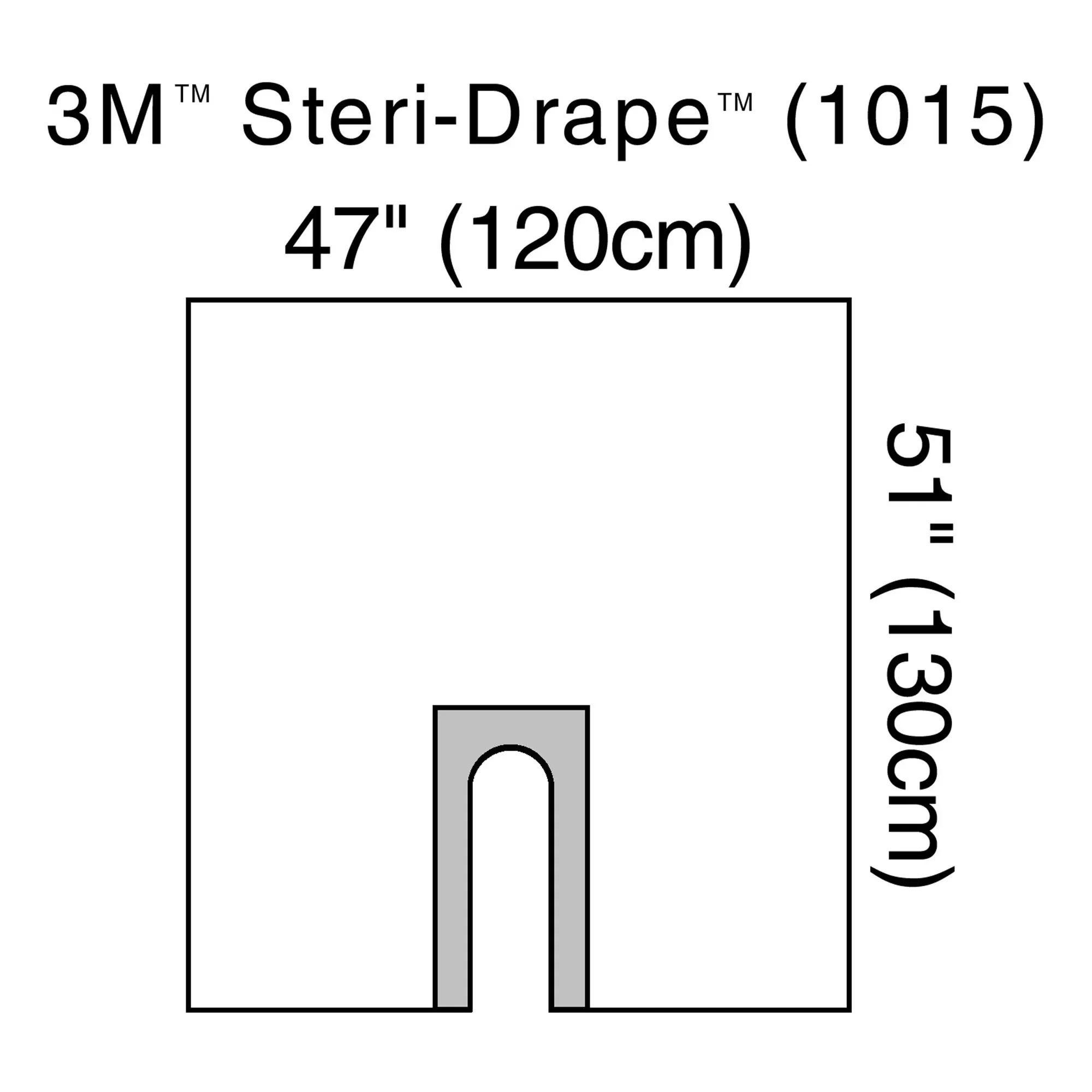 3M™ Steri-Drape™ Sterile Orthopedic U-Drape, 47 x 51 Inch, 1 Box of 10