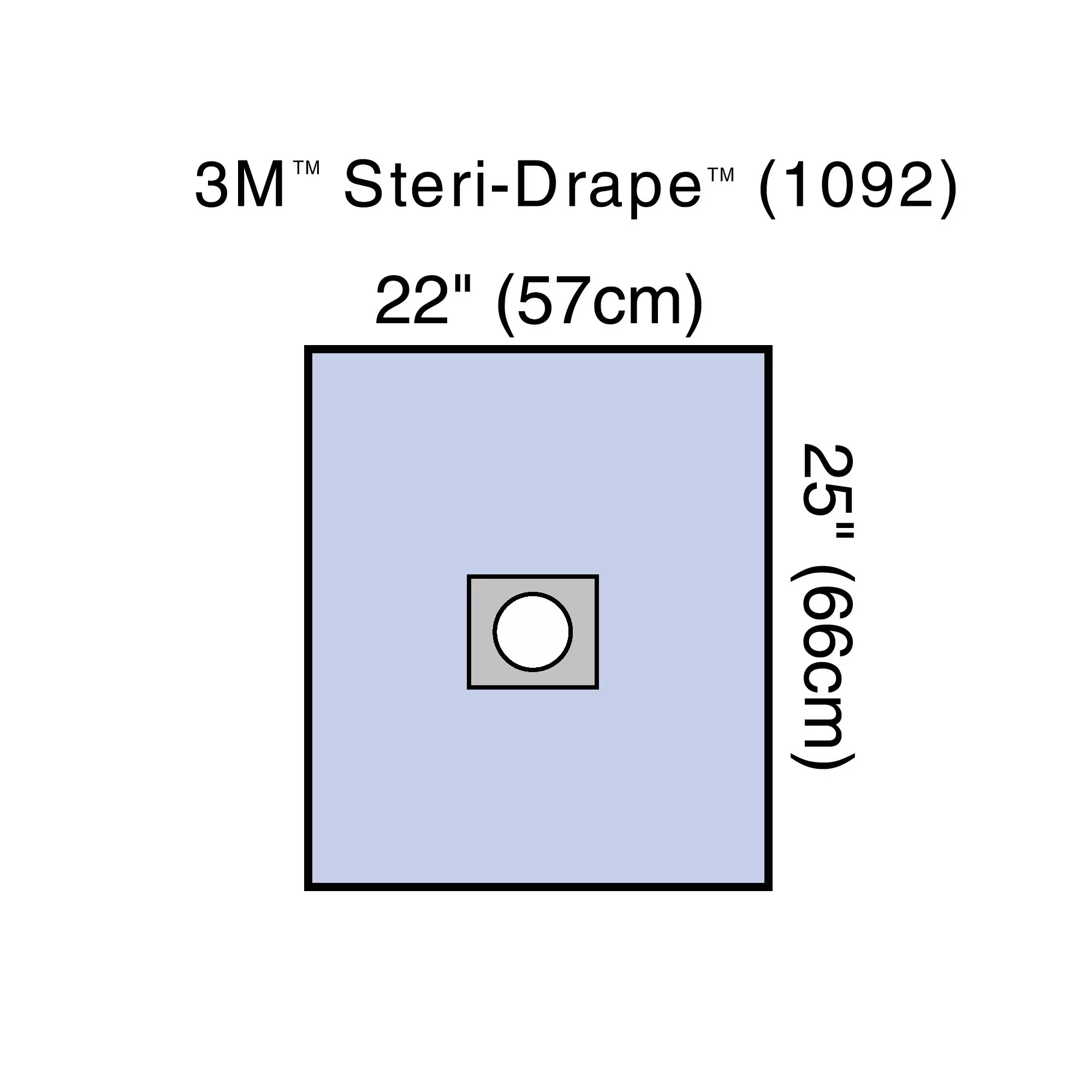 3M™ Steri-Drape™ Sterile Small Surgical Drape, 22 x 25 Inch, 1 Box of 25