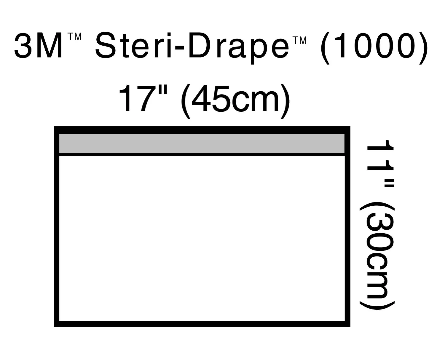 3M™ Steri-Drape™ Sterile Small Towel General Purpose Drape, 17 x 11 Inch, 1 Box of 10