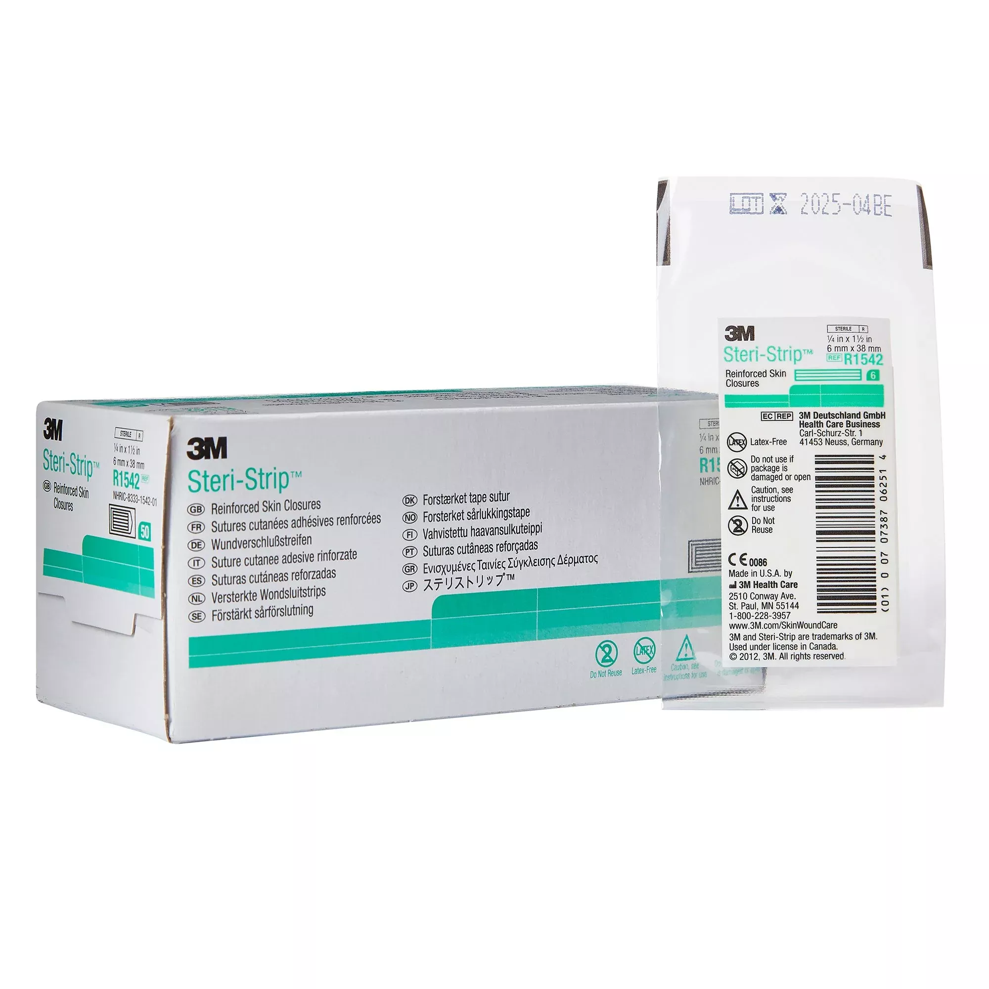 3M™ Steri-Strip™ Skin Closure Strip, 0.25 x 1.5 in., 1 Each