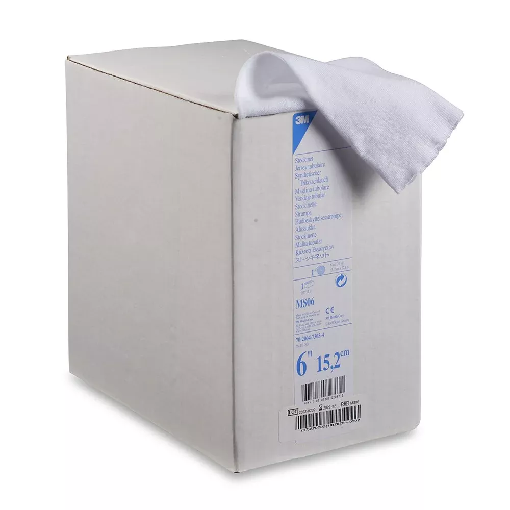 3M™ White Polyester Undercast Stockinette, 6 Inch x 25 Yard, 1 Roll