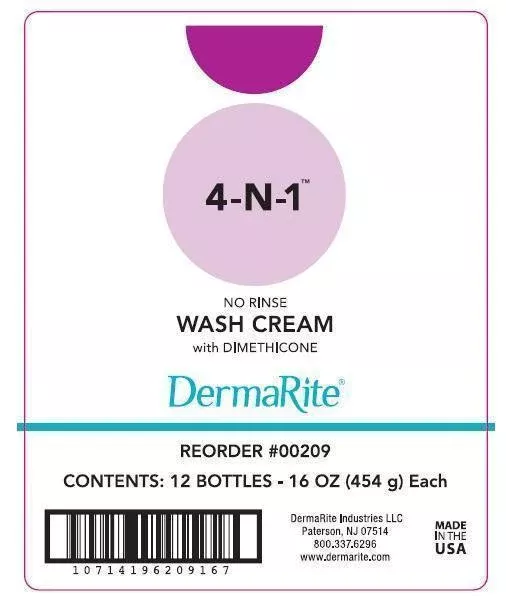 4-In-1 Rinse-Free Body Wash, 1 Case of 12