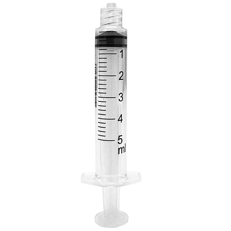 5 mL Syringe Luer Lock Tip Without Safety, Sterile, 0.2 mL Increments 100/Box