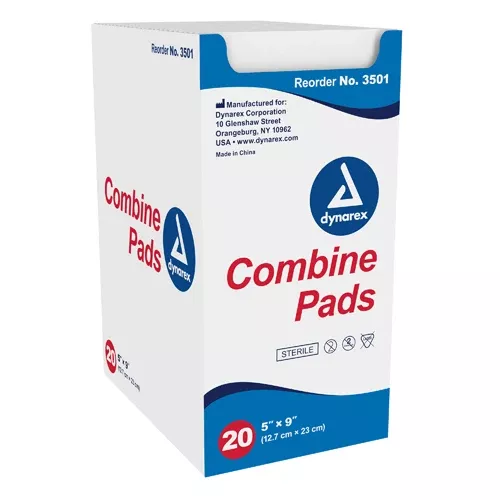 ABD Combine Pad Sterile 5 x9 1 tray (20 per tray)