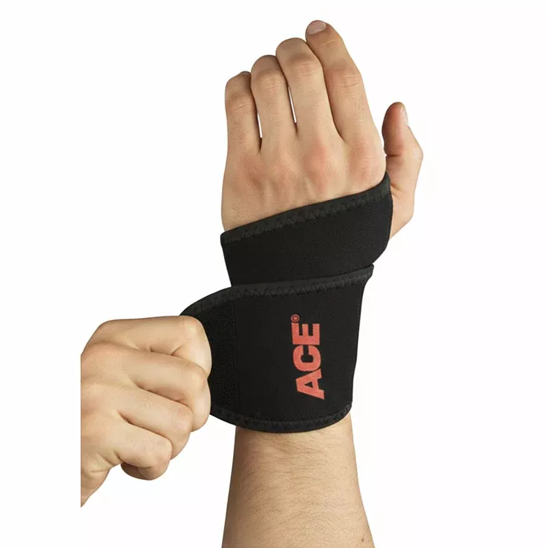 Ace Wrist Support One Size Fits Most, Left or Right Hand, Universal, Black