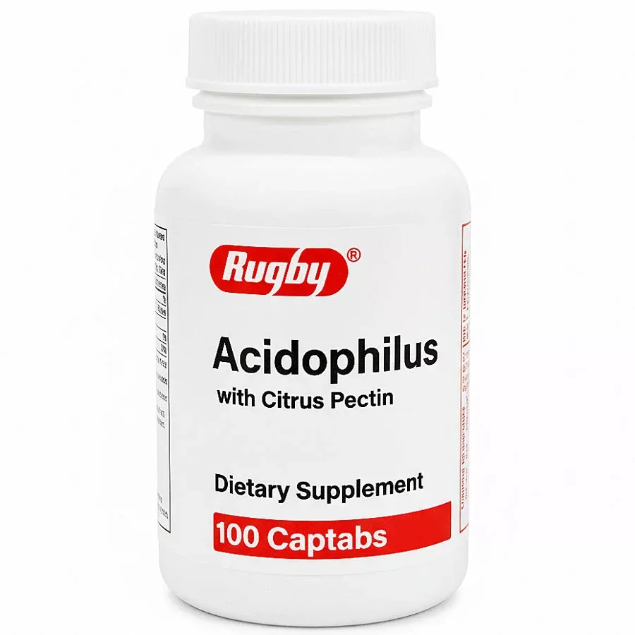 Acidophilus Probiotic with Citrus Pectin Supplement 100 Captabs