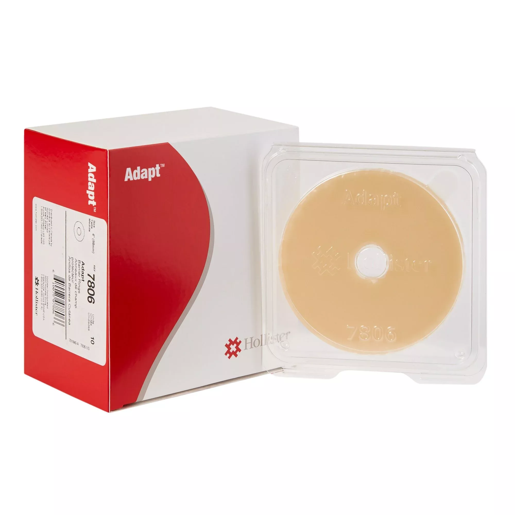 Adapt™ Colostomy Skin Barrier Ring, 4 Inch, 1 Box of 10