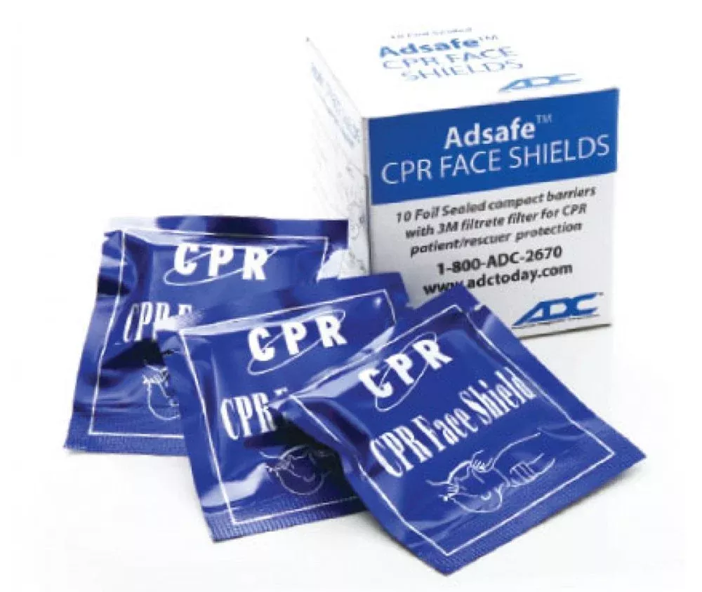 Adsafe™ CPR Face Shield Replacement, 1 Pack of 10