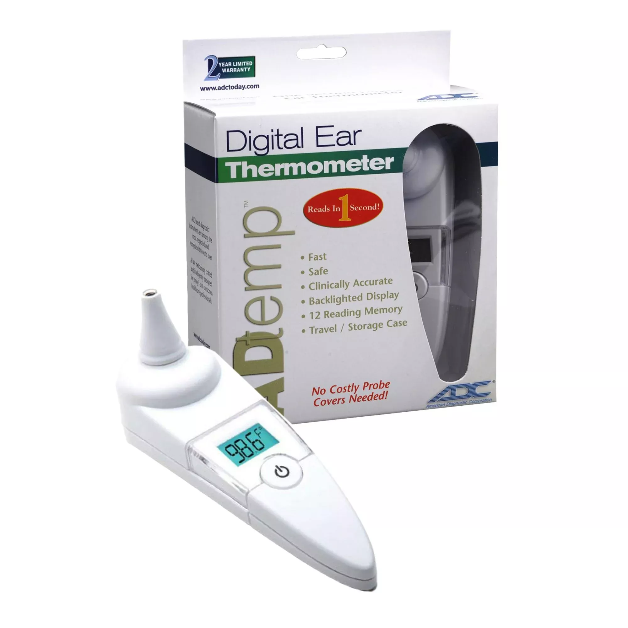 AdTemp™ 421 Tympanic IR Thermometer, 1 Each