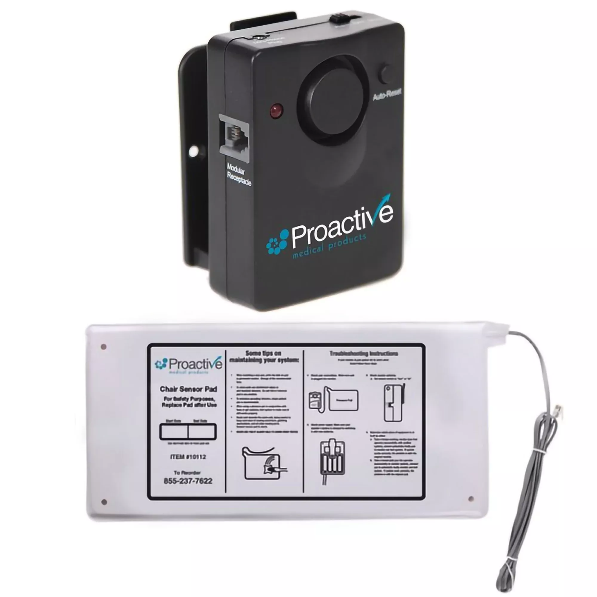 ALARM, PT W/AUTO RESET/VOLUME CNTRL&W/C SENSOR PAD 7'X15"