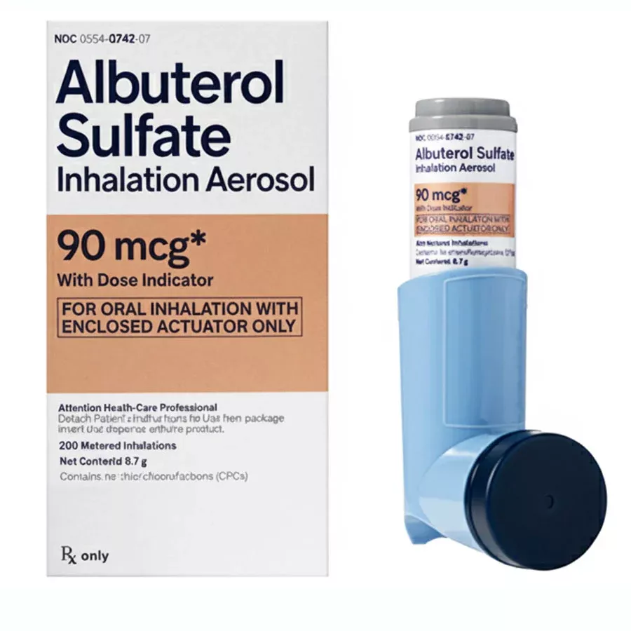 Albuterol Sulfate Inhaler 90 mcg Aerosol 6.7 Gram 200 Doses (Rx)
