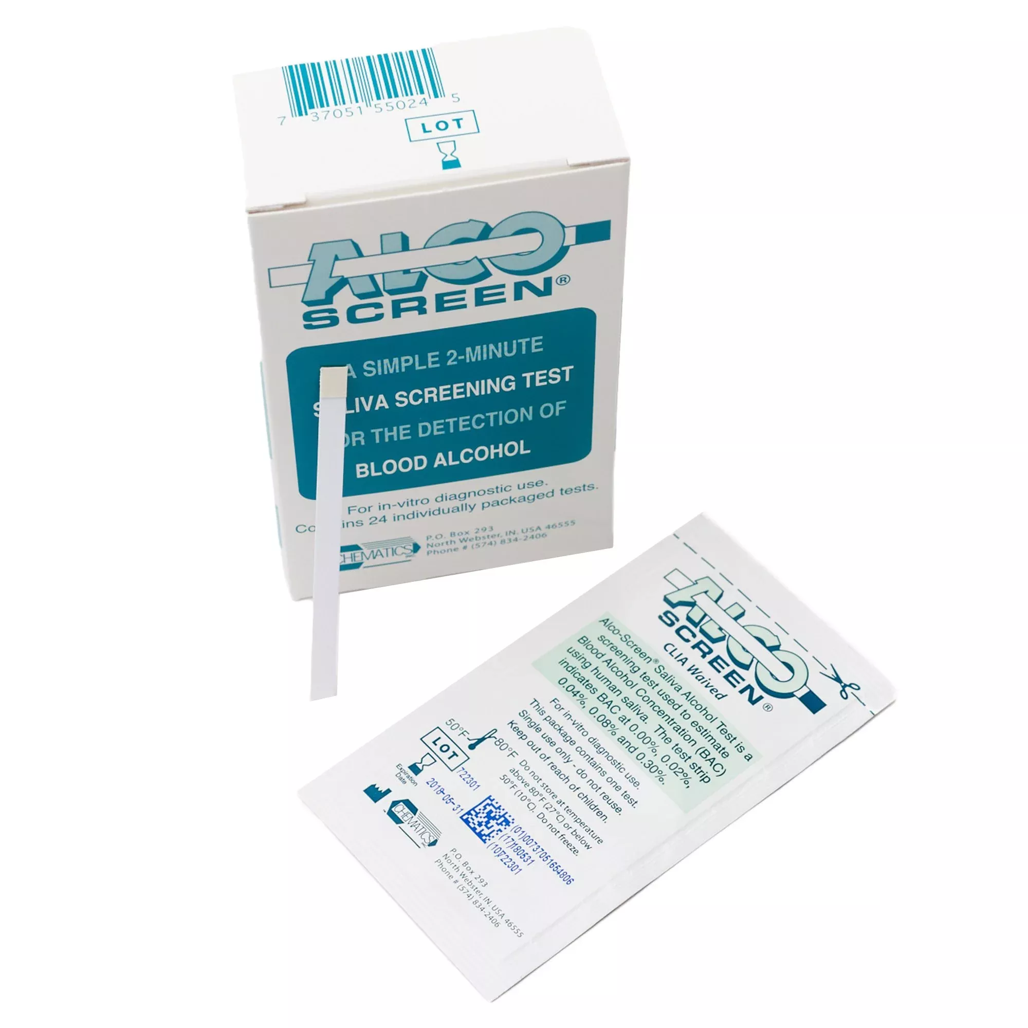 Alco-Screen Saliva Alcohol Rapid Test, 1 Case of 288