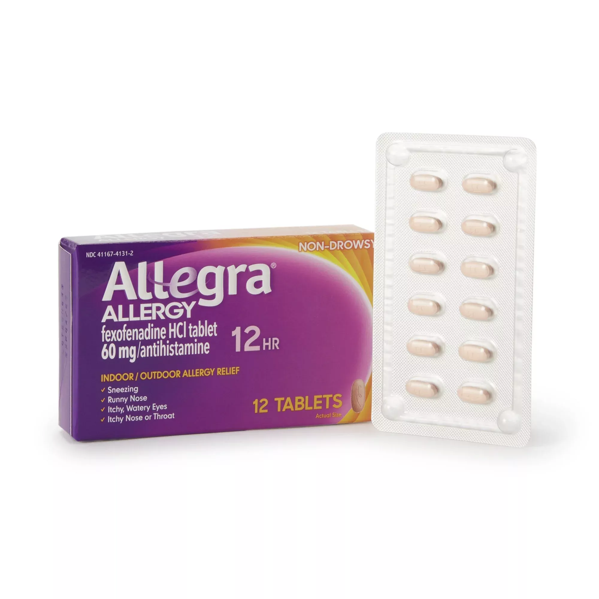 Allegra Fexofenadine HCl Allergy Relief, 1 Box