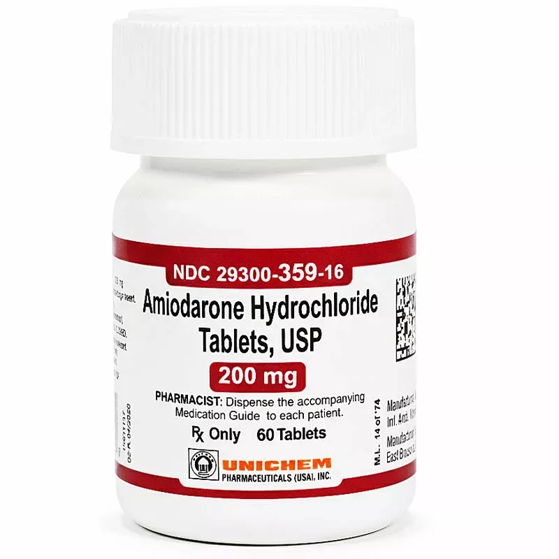 Amiodarone Hydrochloride Tablets 200 mg USP 60 Count (RX)