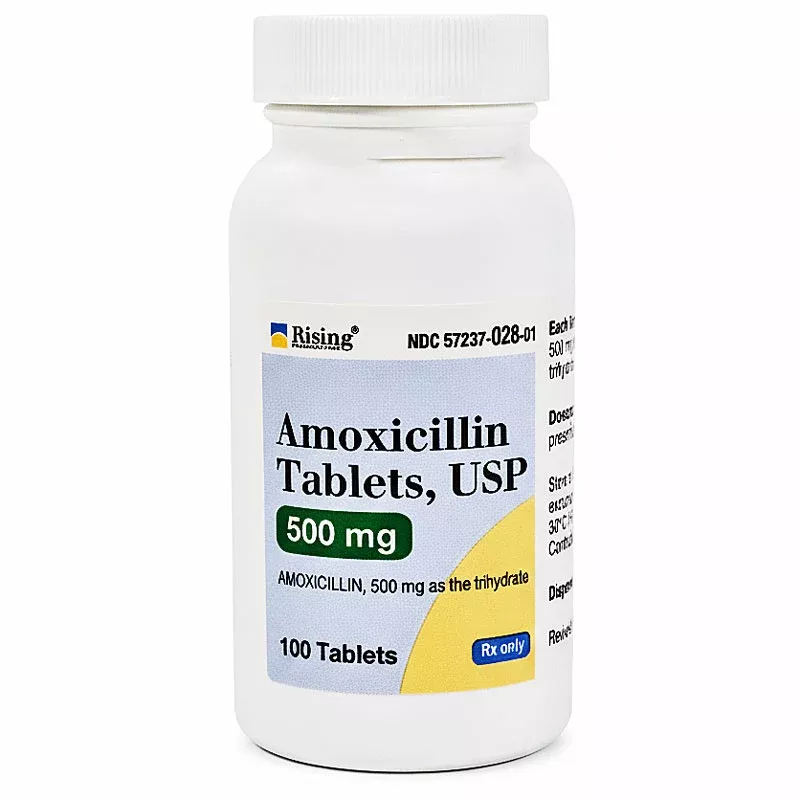 Amoxicillin 500mg Tablets (Amoxicillin Antibiotic) 100 Count (Rx)