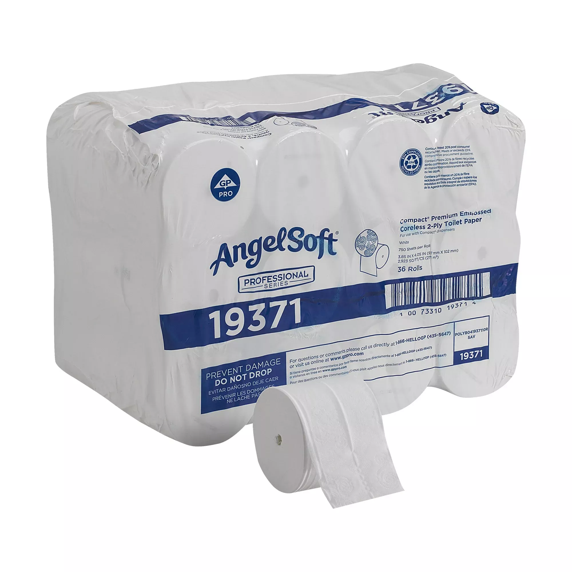 Angel Soft PS compact Toilet Tissue, 1 Case of 36