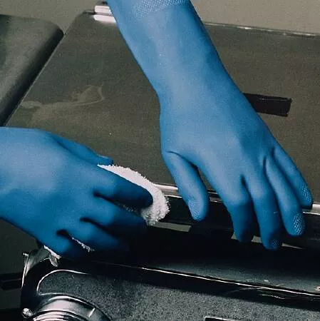 Ansell Latex/Nitrile Utility Glove, Small, Blue, 1 Pair
