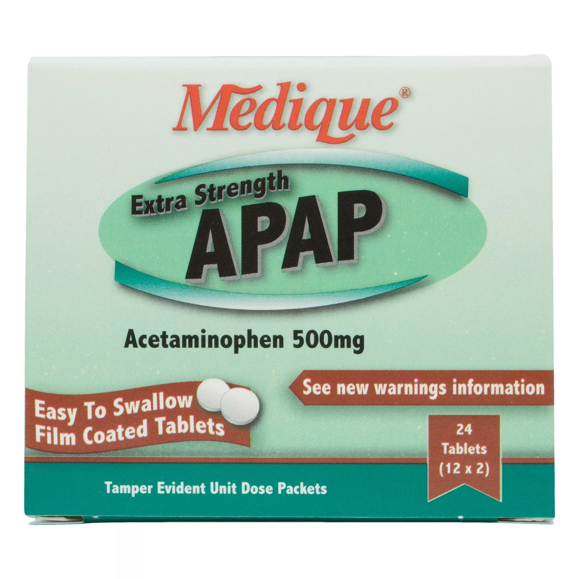 APAP Extra Strength Pain Relief, 1 Box of 24
