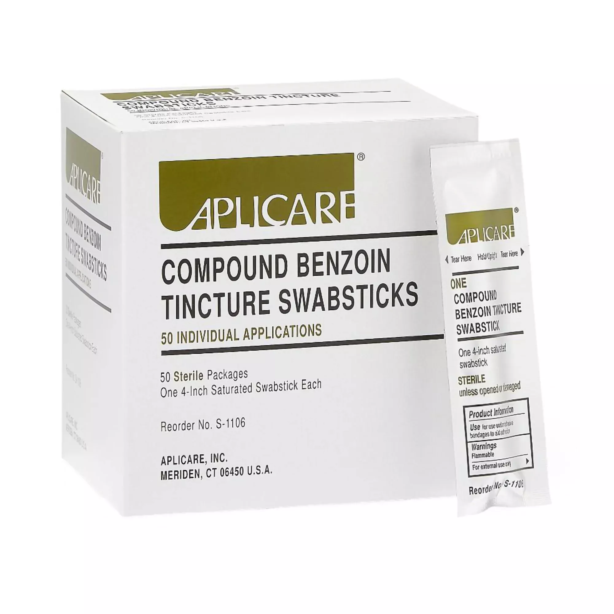 Aplicare Benzoin Tincture Swabstick, 1 Case of 50