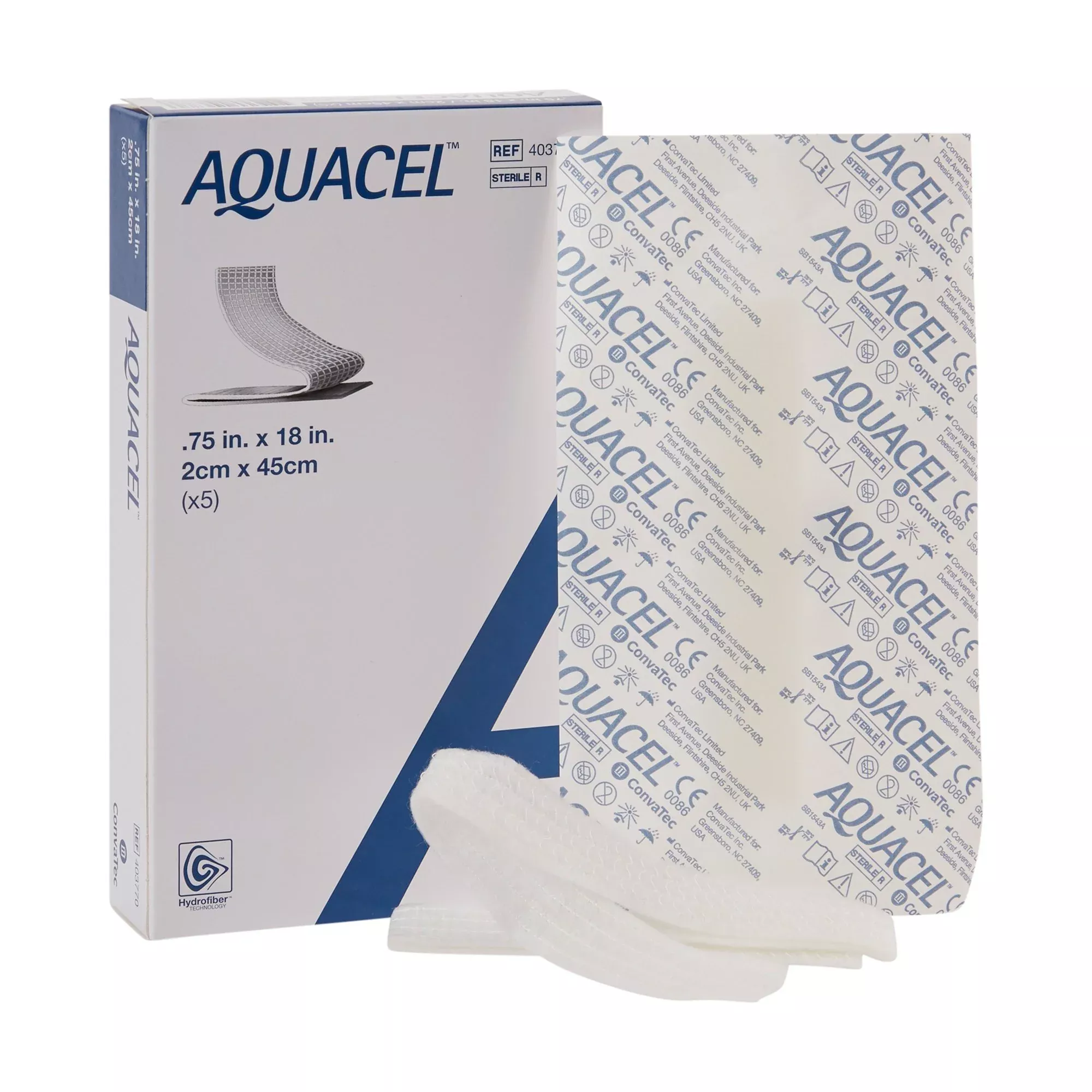 Aquacel Ribbon Hydrofiber Dressing, ¾ x 18 Inch, 1 Each