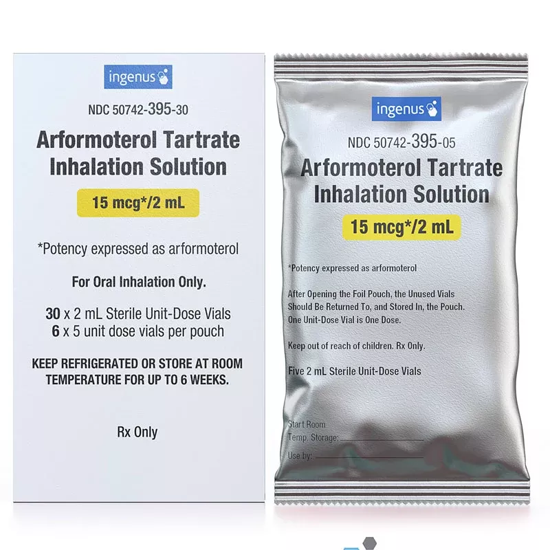 Arformoterol Tartrate Nebulizer Solution Inhalation 15 mcg/2 mL 30/Pack (RX) Refrigerated