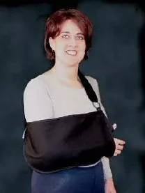 ARM SLING, FOAM STRAP BLK MED