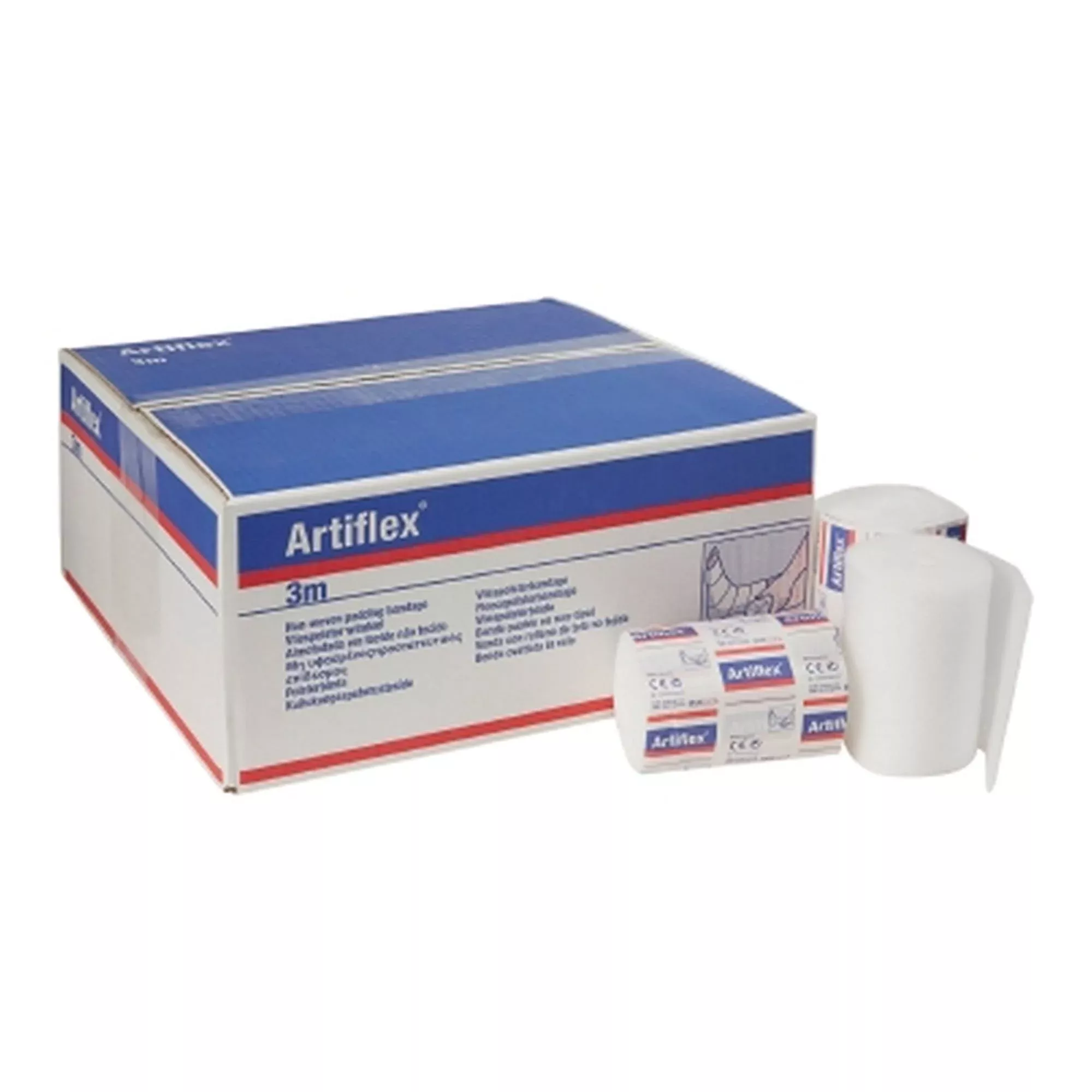 Artiflex White Polyester / Polypropylene / Polyethylene Undercast Padding Bandage, 15 Centimeter x 3 Meter, 1 Case of 20