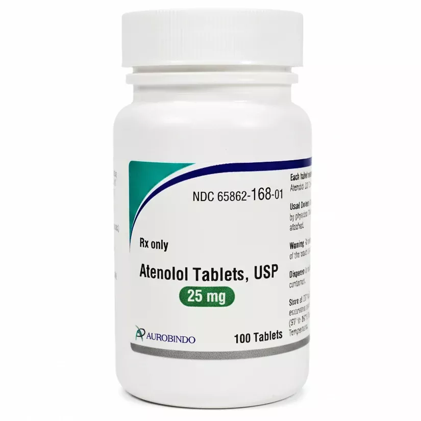 Atenolol Tablets 25 mg by Aurobindo Pharma 100 Count (RX)