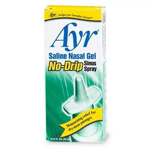 Ayr Saline Nasal Gel No-Drip Sinus Spray Nasal Moisturizer, 1 Each