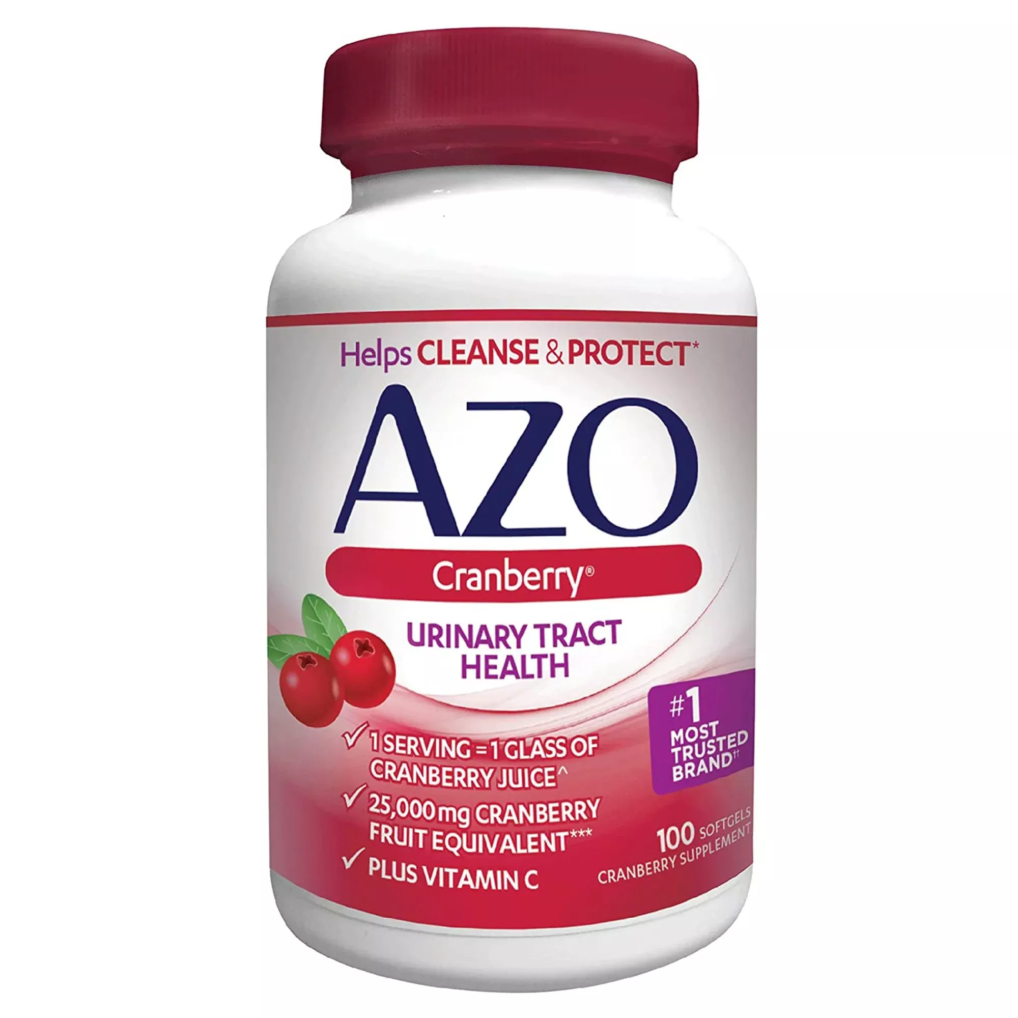AZO Cranberry Vaccinium Macrocarpon Urinary Pain Relief, 1 Bottle