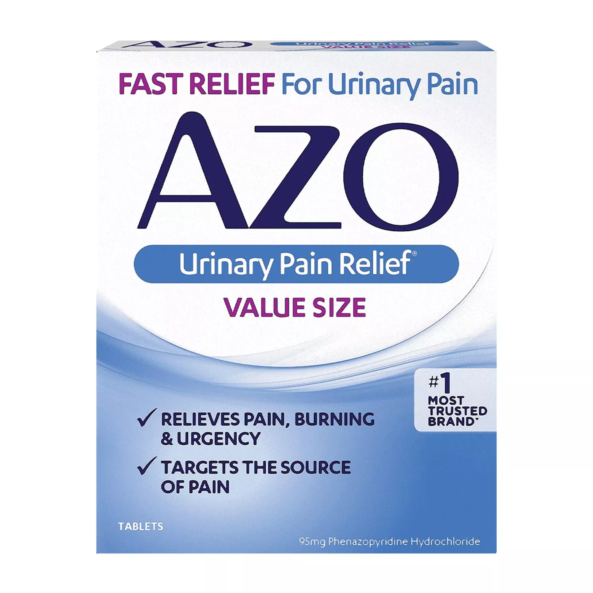 AZO Phenazopyridine Urinary Pain Relief, 1 Box of 30