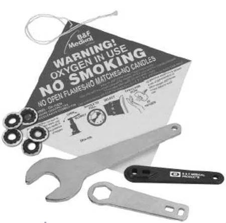 B & F Medical Oxygen Regulator Wrench, 1 Each