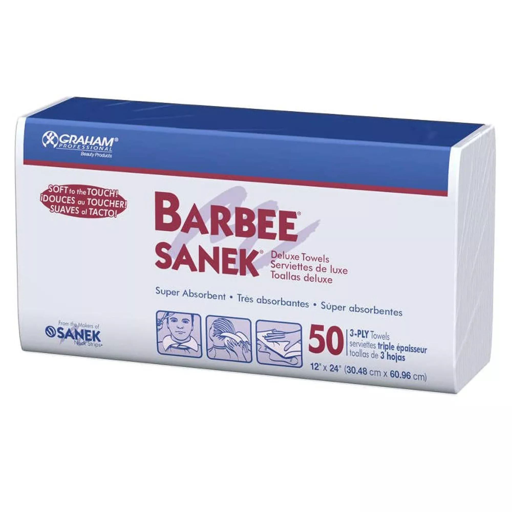 Barbee White Procedure Towel, 12 x 24 Inch, 1 Case of 500