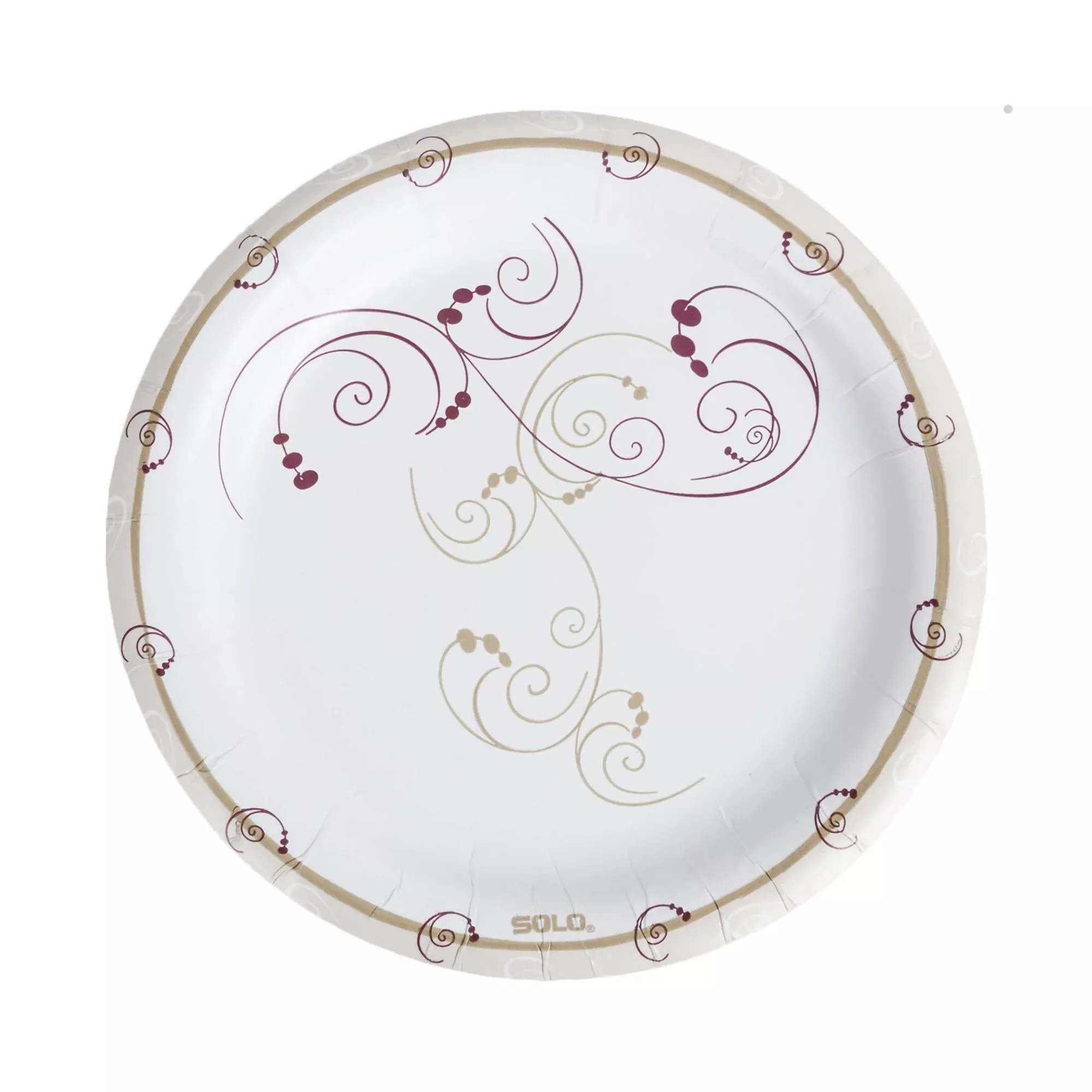 Bare Coated Paper Plate, 8-1/2 Inch Diameter, 1 Bag of 125