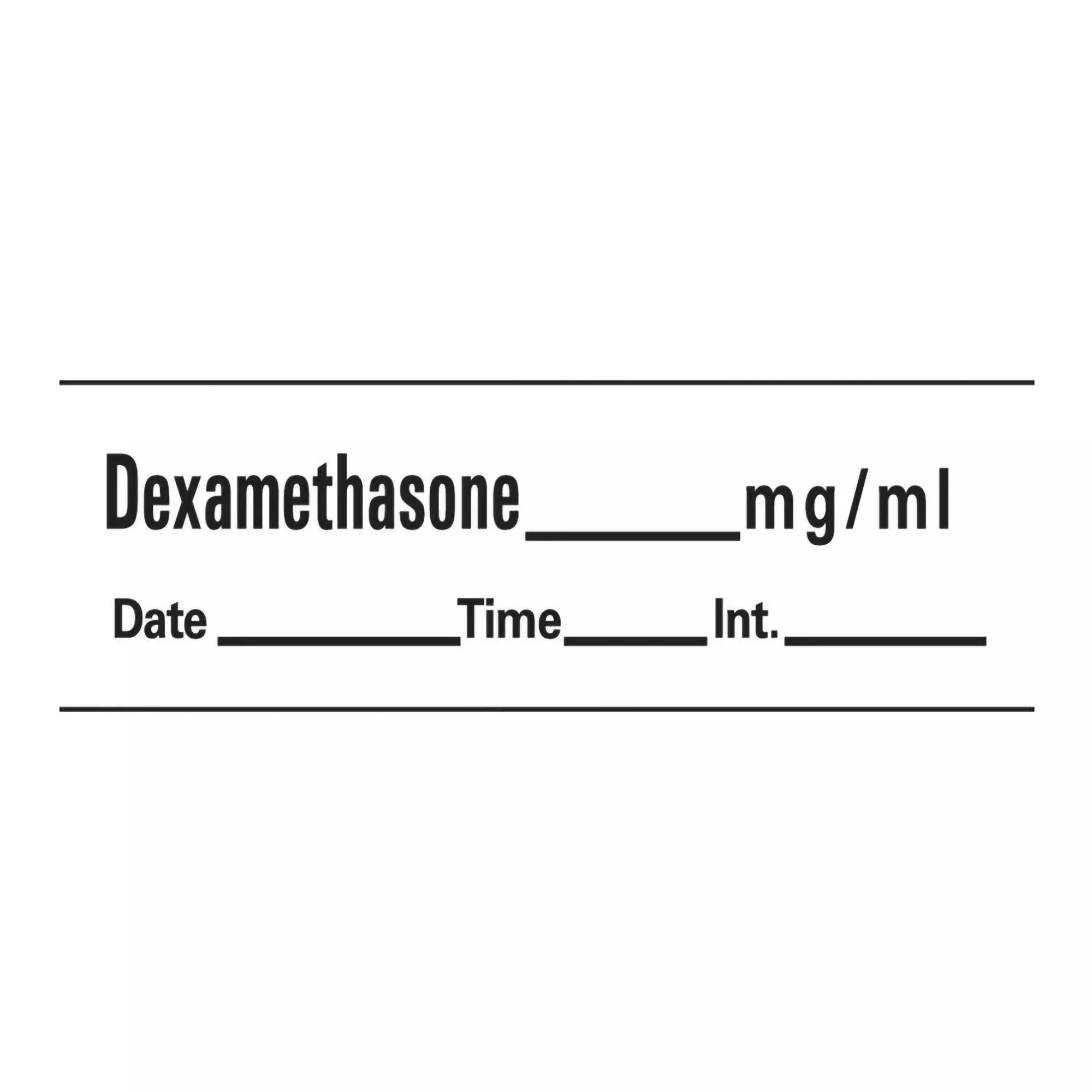 Barkley Anesthesia Label Tape, Dexamethason, 1/2 x 1-1/2 Inch, 1 Roll