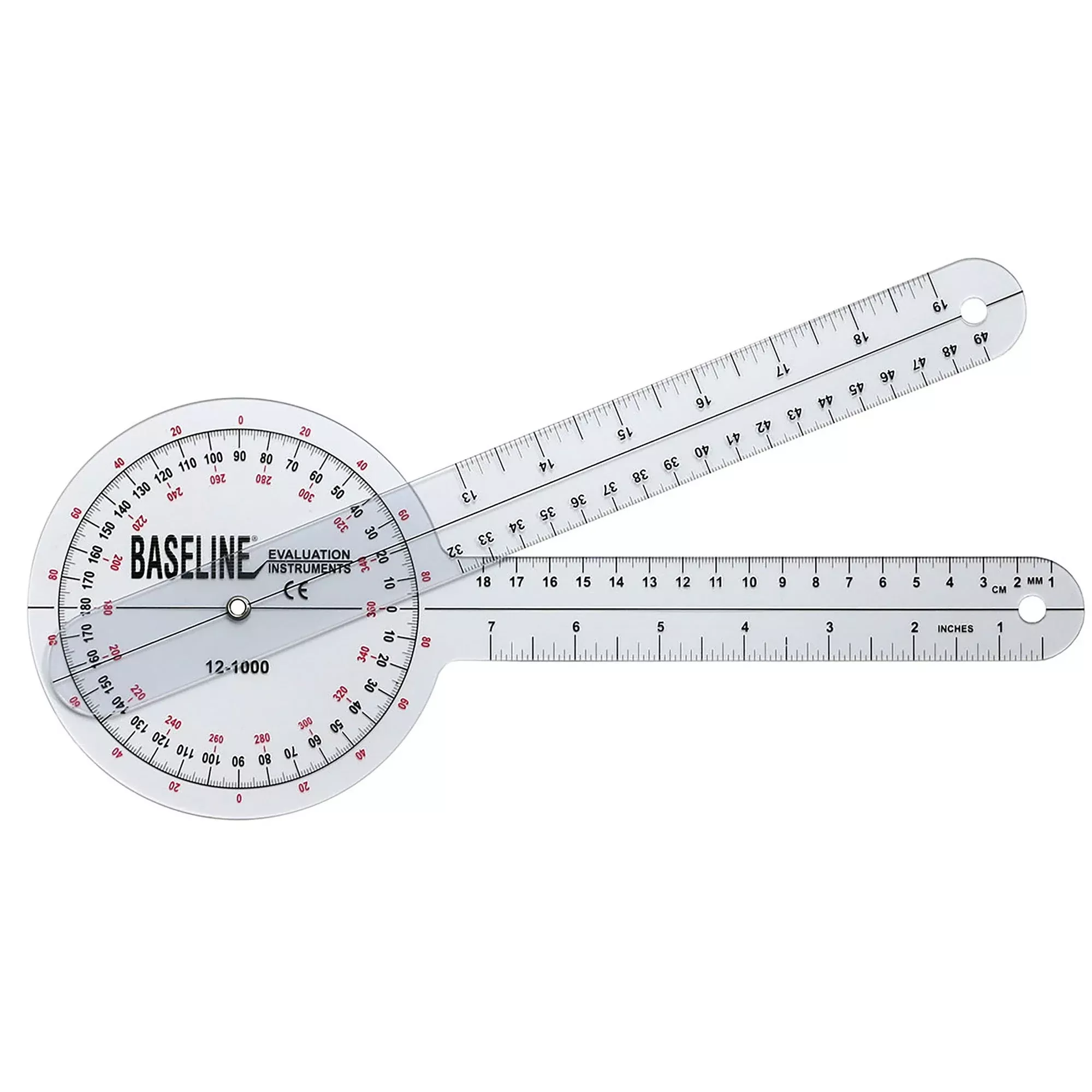 Baseline Goniometer, 12 Inch Arms, 1 Each
