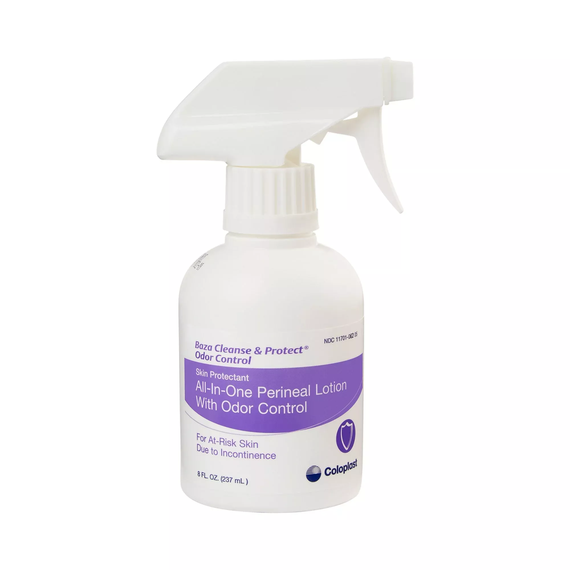 Baza Cleanse and Protect with Odor Control Perineal Wash, 8 oz. Spray Pump Bottle, 1 Case of 12