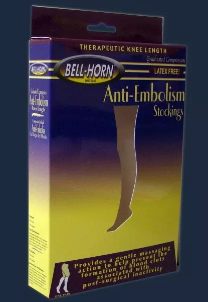 Bell-Horn Thigh High Anti-Embolism Stockings, Extra Large / Short, 1 Pair