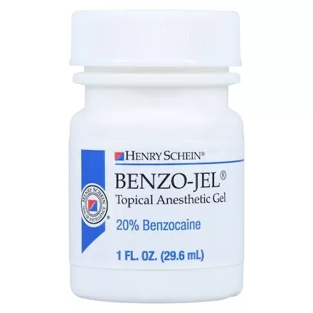 Benzo-Jel Topical Anesthetic Benzocaine Gel 20% in All Flavors 1 oz Jar