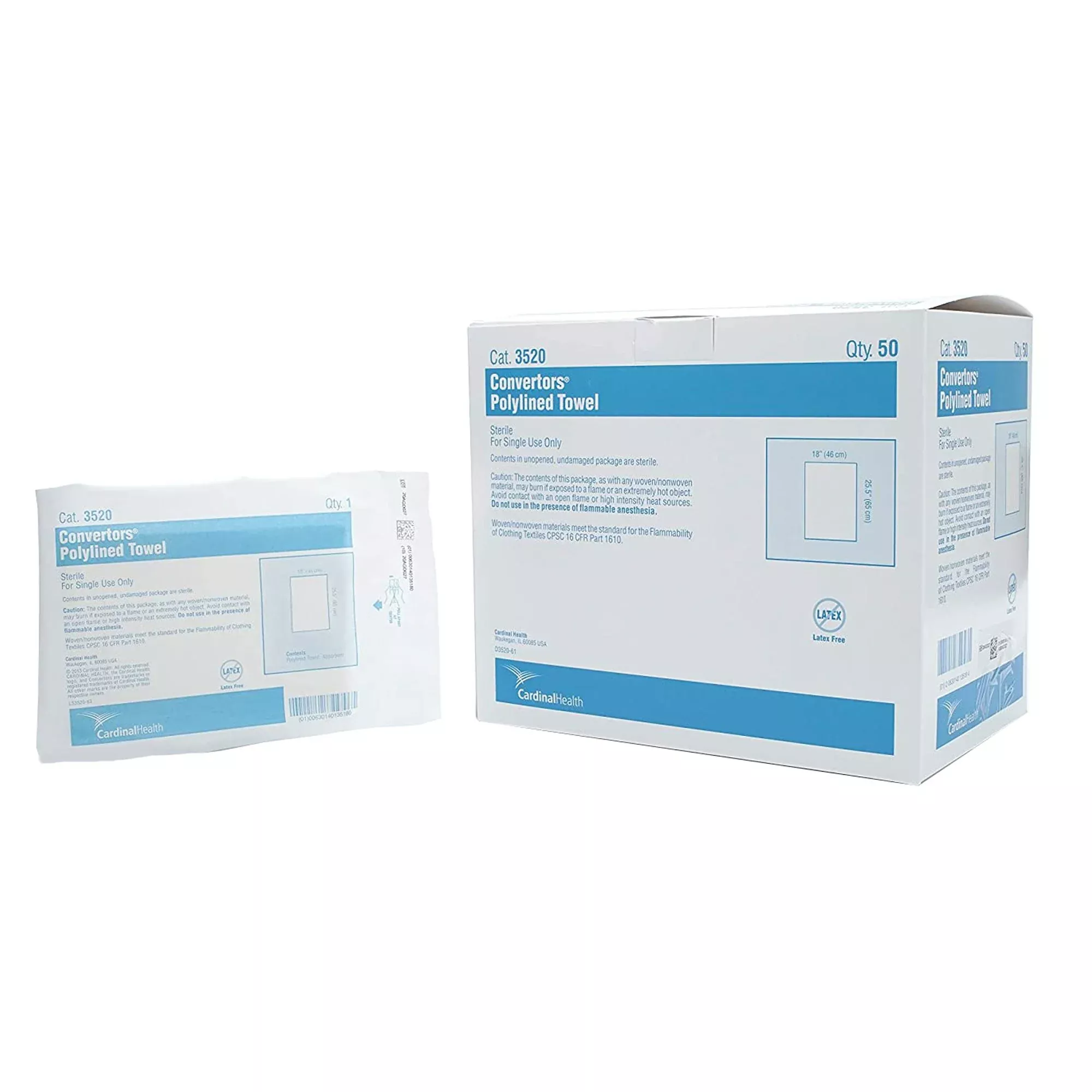 Best Value™ Sterile White O.R. Towel, 18 x 26 Inch, 1 Case of 100